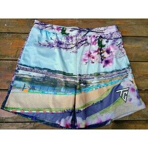 TunerCult In Speed We Trust Mesh Shorts XL All Over Print Race Track Athletic